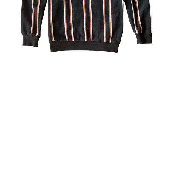 Zara Sweater Men Medium Multi-Colour Vertical Striped Knit Pullover Retro Casual - Picture 4 of 5